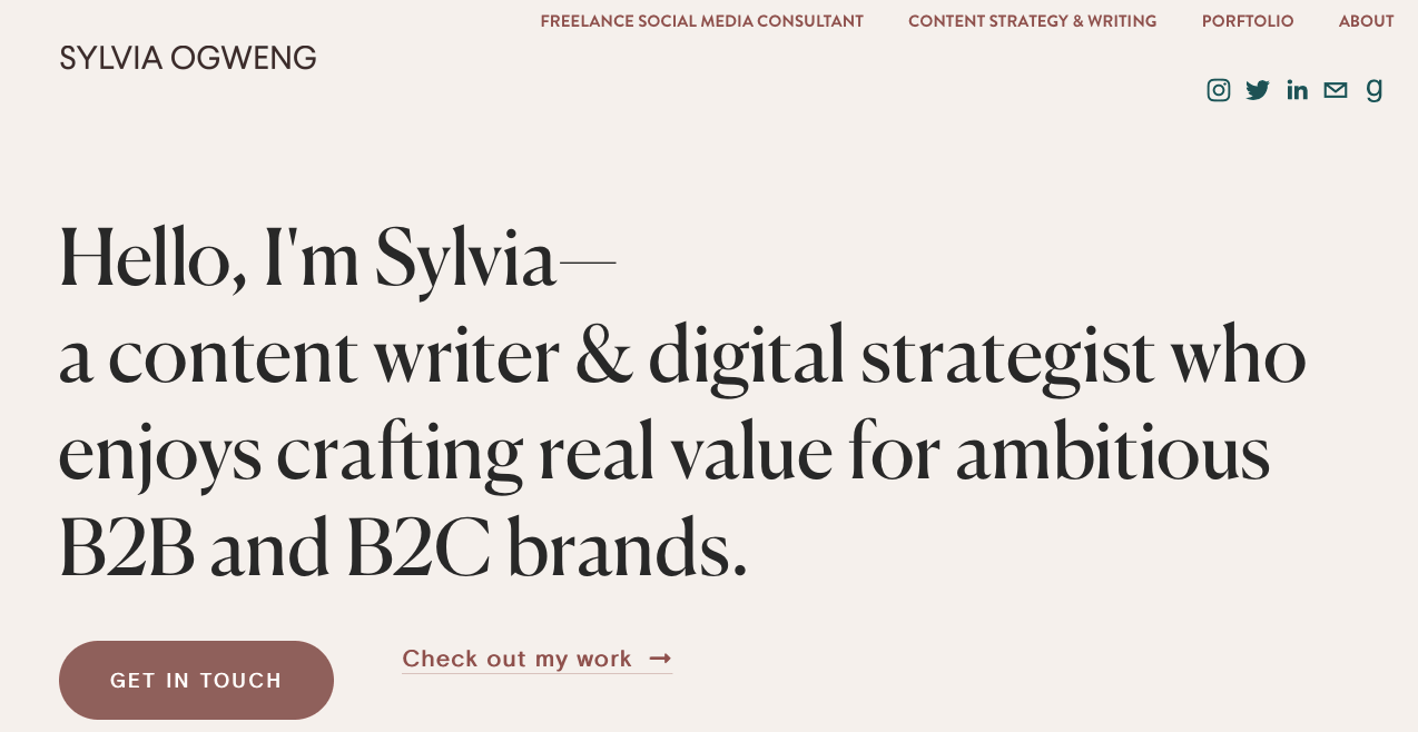 example of successful niche online portfolio