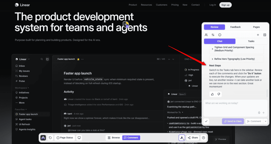 Next steps in the summary